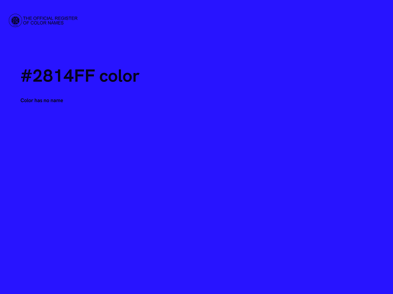 #2814FF color image