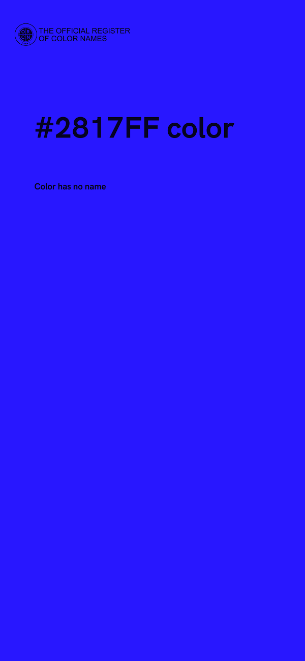 #2817FF color image