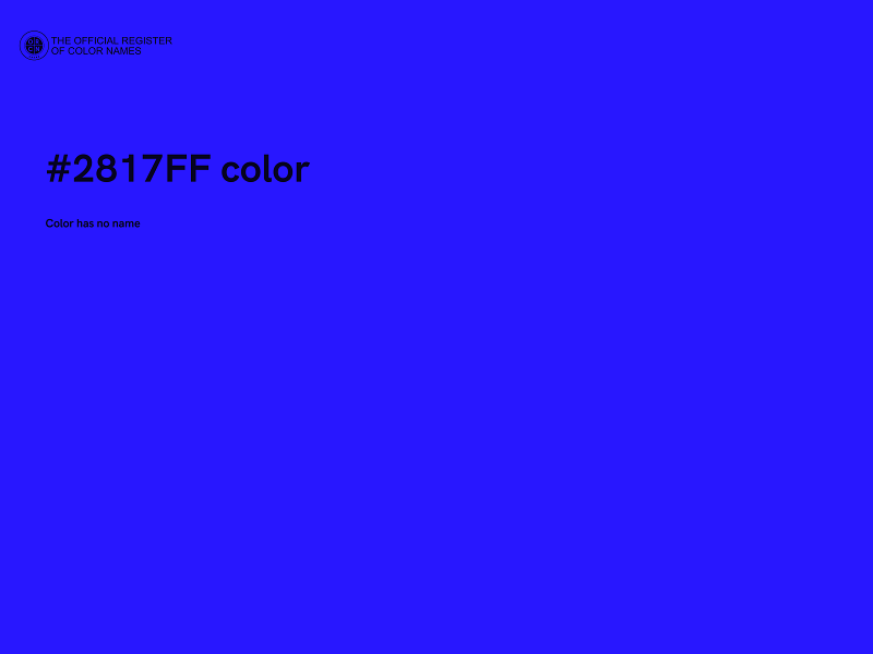 #2817FF color image