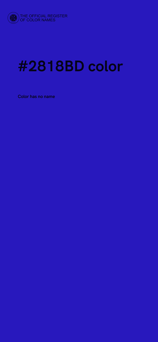#2818BD color image