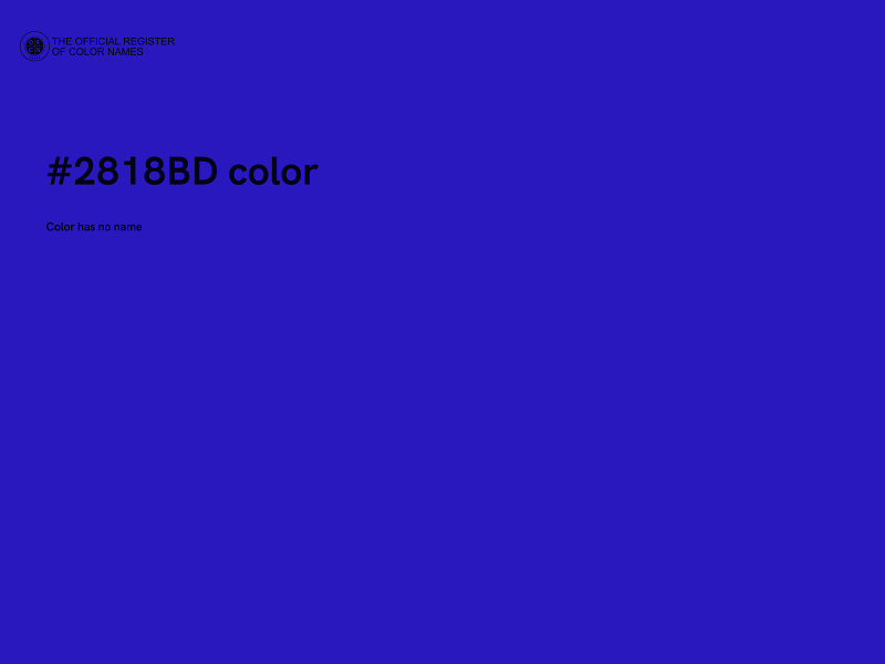 #2818BD color image