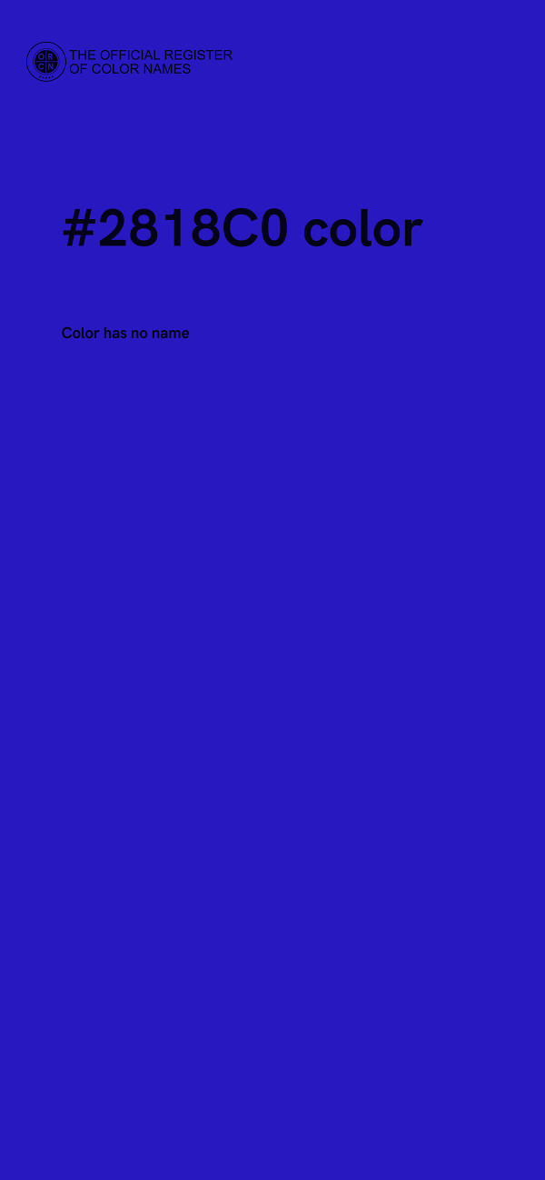 #2818C0 color image