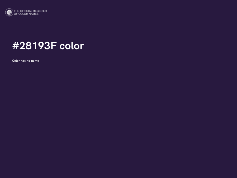 #28193F color image