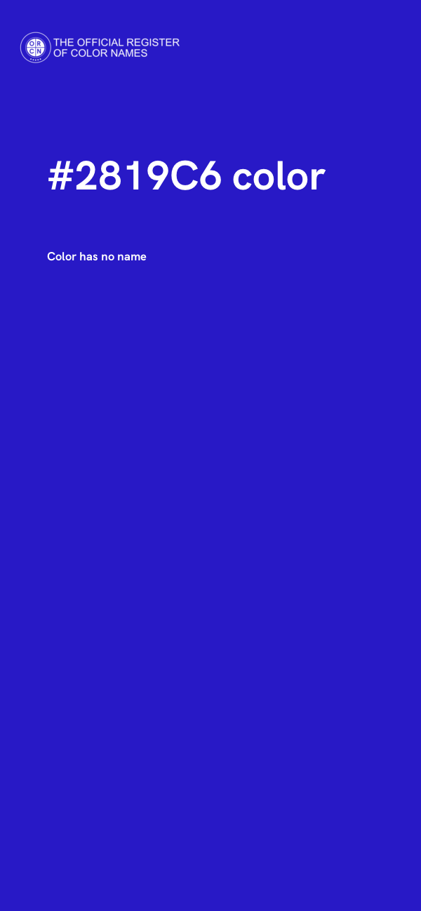 #2819C6 color image