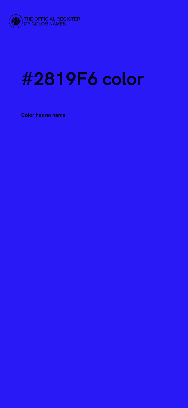 #2819F6 color image