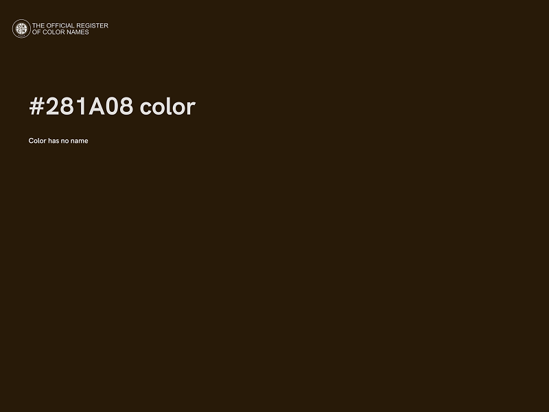 #281A08 color image