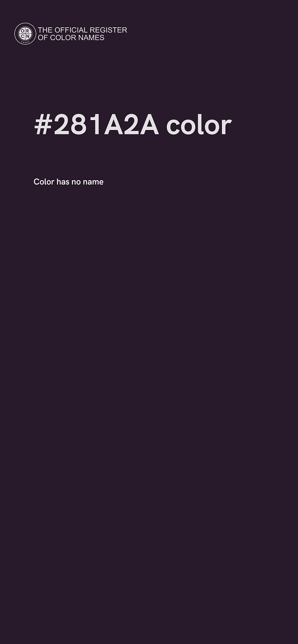 #281A2A color image
