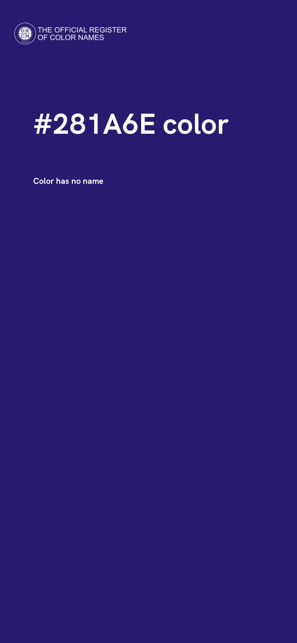 #281A6E color image