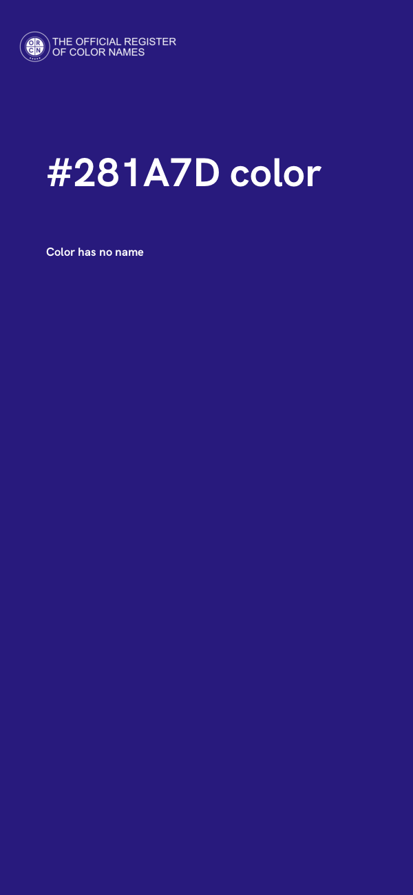 #281A7D color image