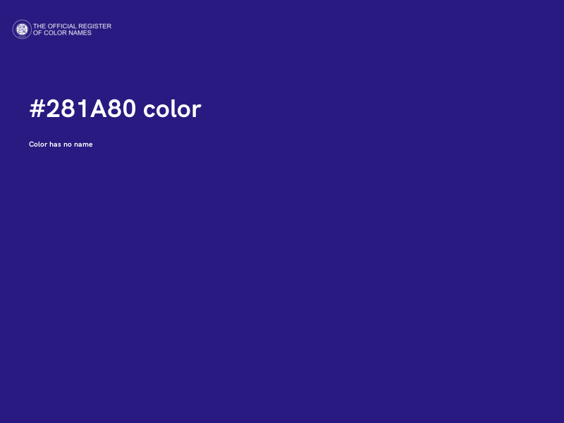 #281A80 color image