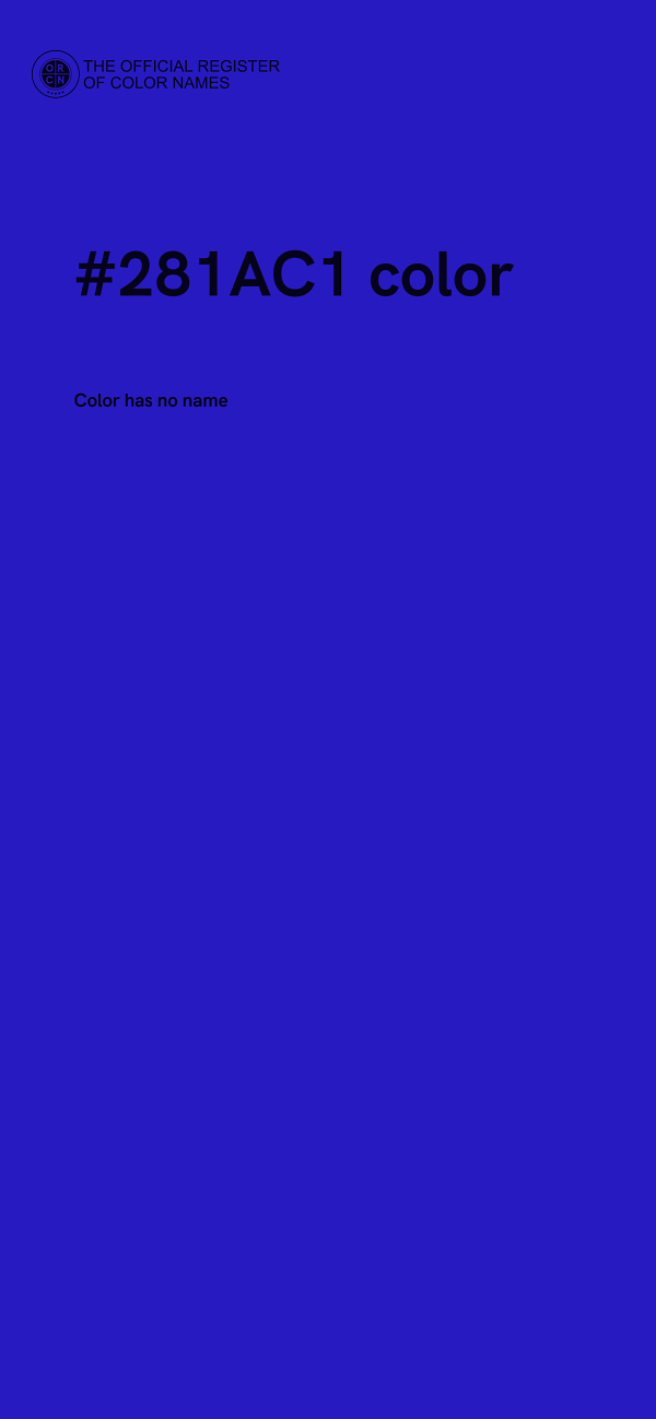 #281AC1 color image