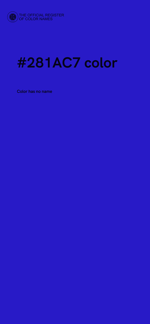 #281AC7 color image