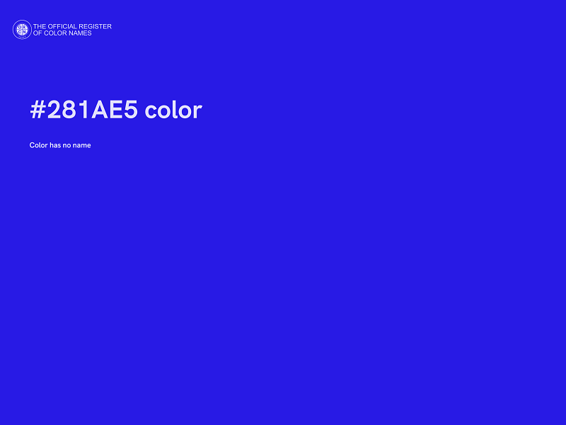 #281AE5 color image