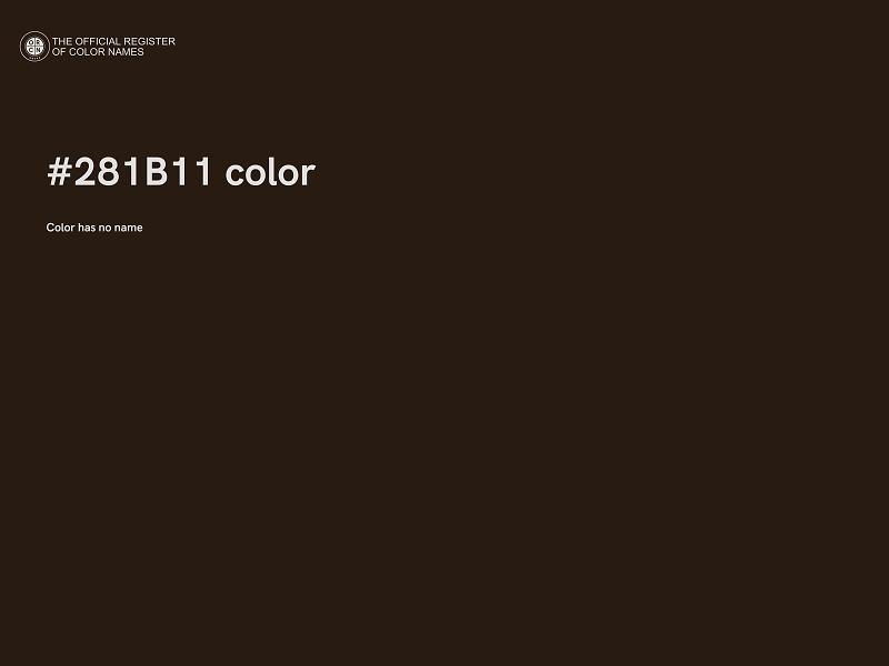 #281B11 color image