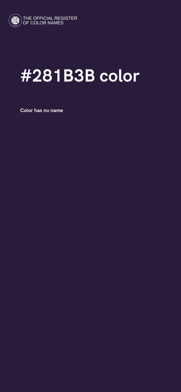 #281B3B color image