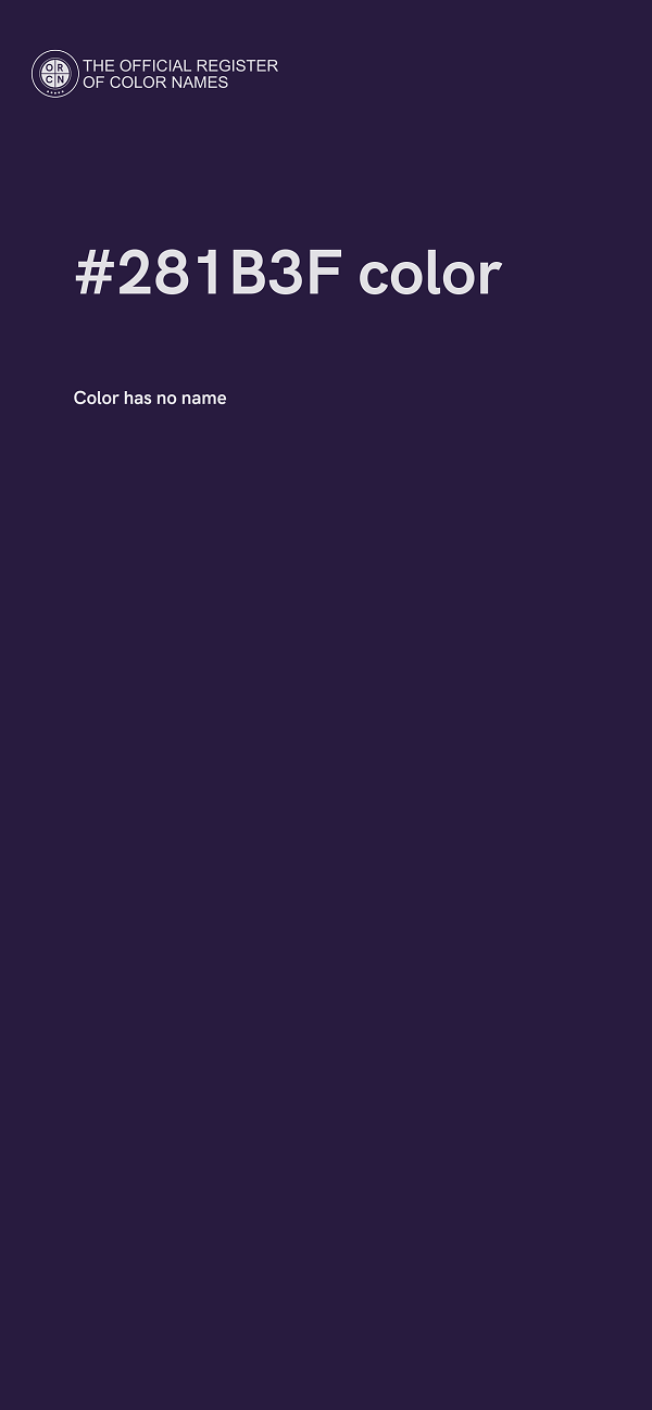 #281B3F color image