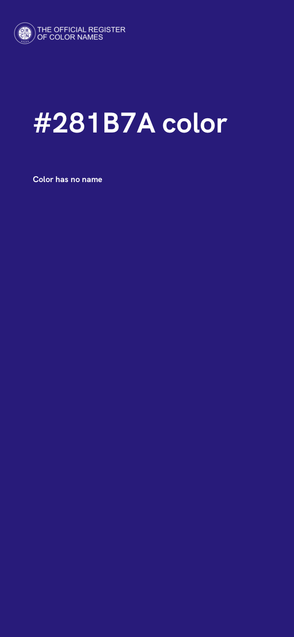 #281B7A color image