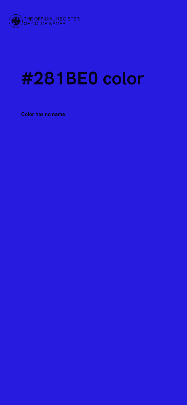 #281BE0 color image