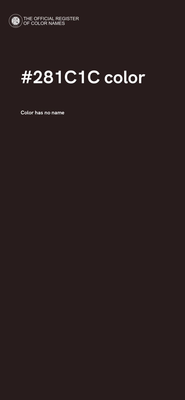 #281C1C color image