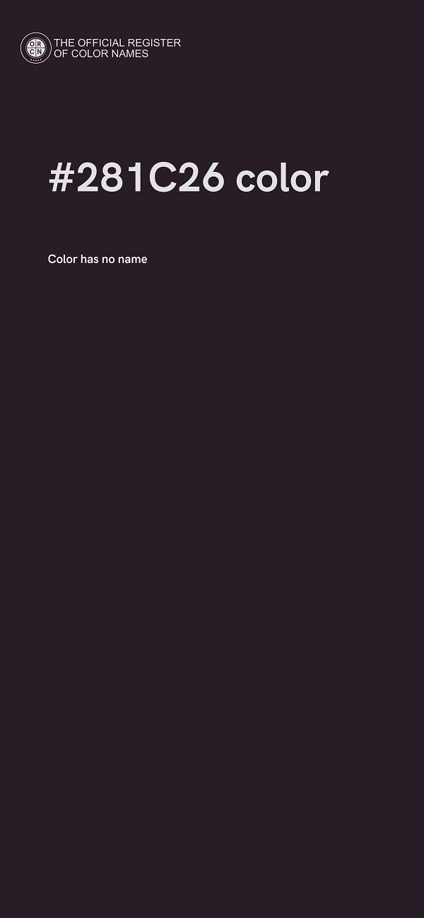 #281C26 color image