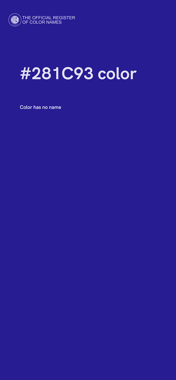 #281C93 color image