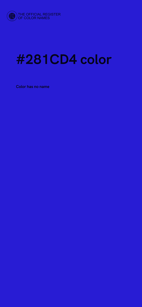 #281CD4 color image