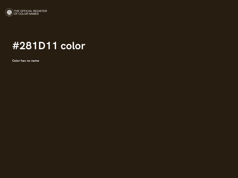 #281D11 color image