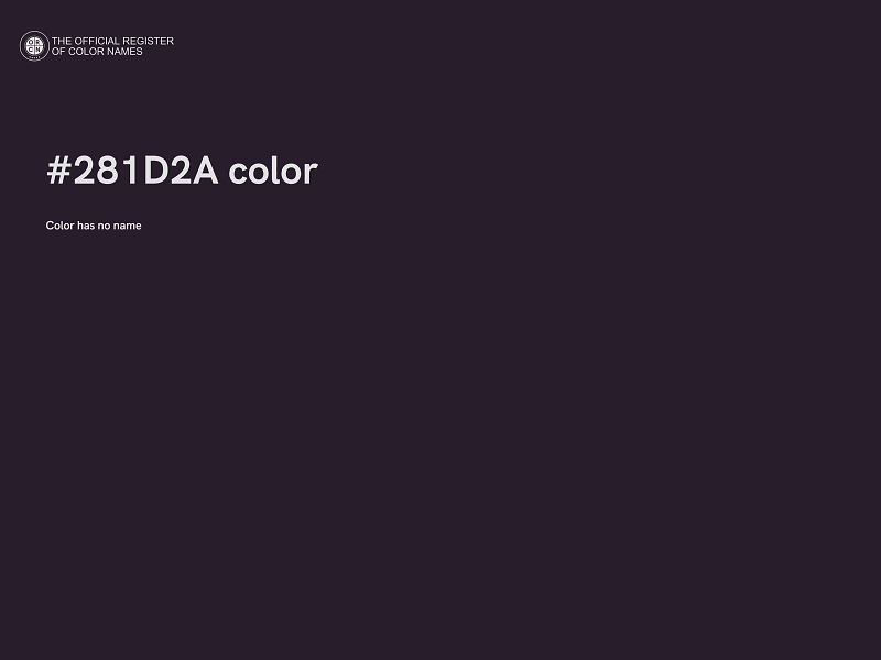 #281D2A color image