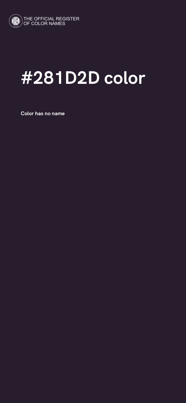 #281D2D color image