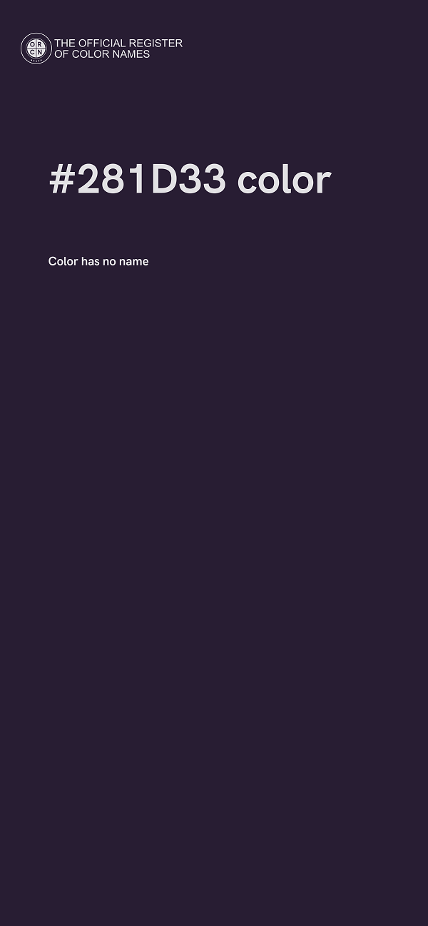 #281D33 color image