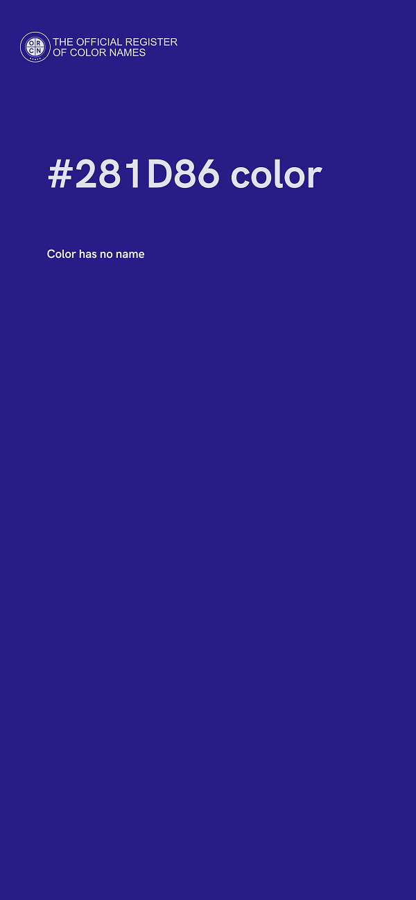 #281D86 color image