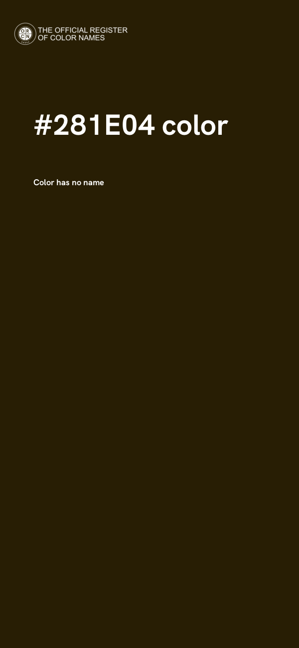 #281E04 color image