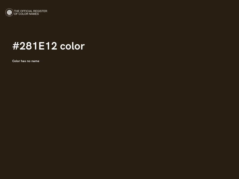 #281E12 color image