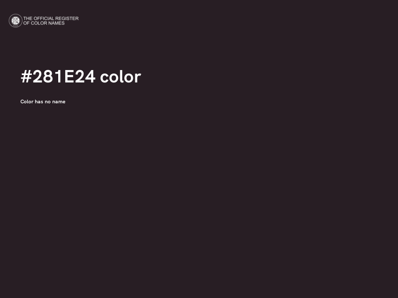 #281E24 color image