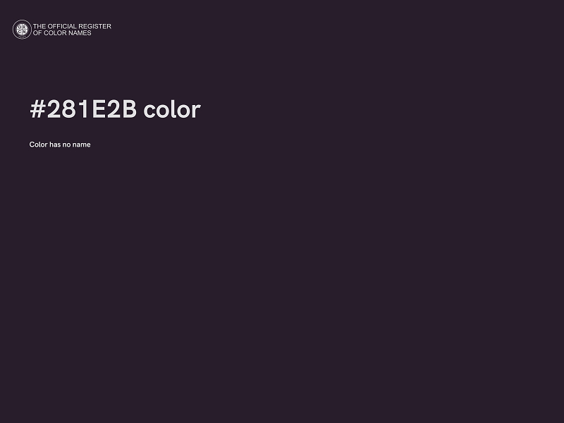 #281E2B color image