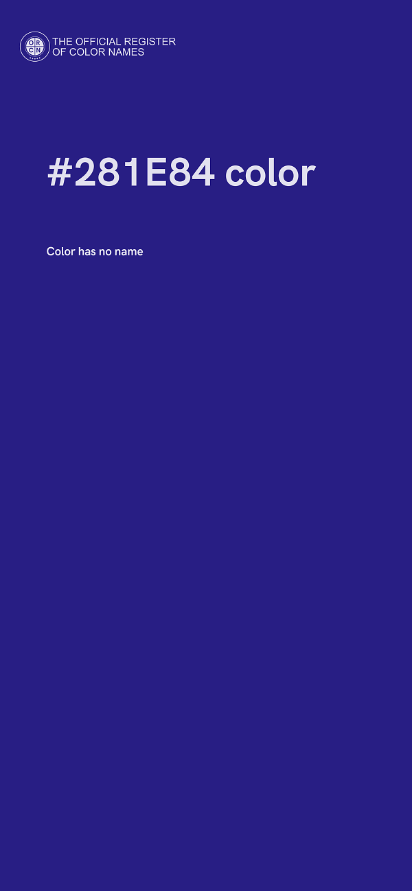 #281E84 color image