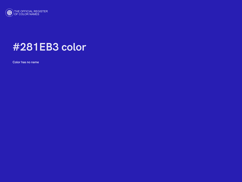 #281EB3 color image