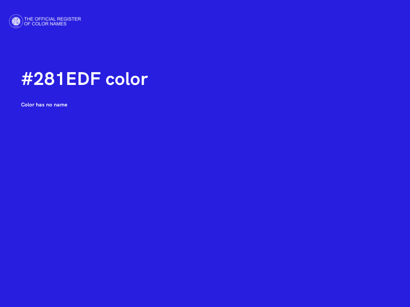 #281EDF color image