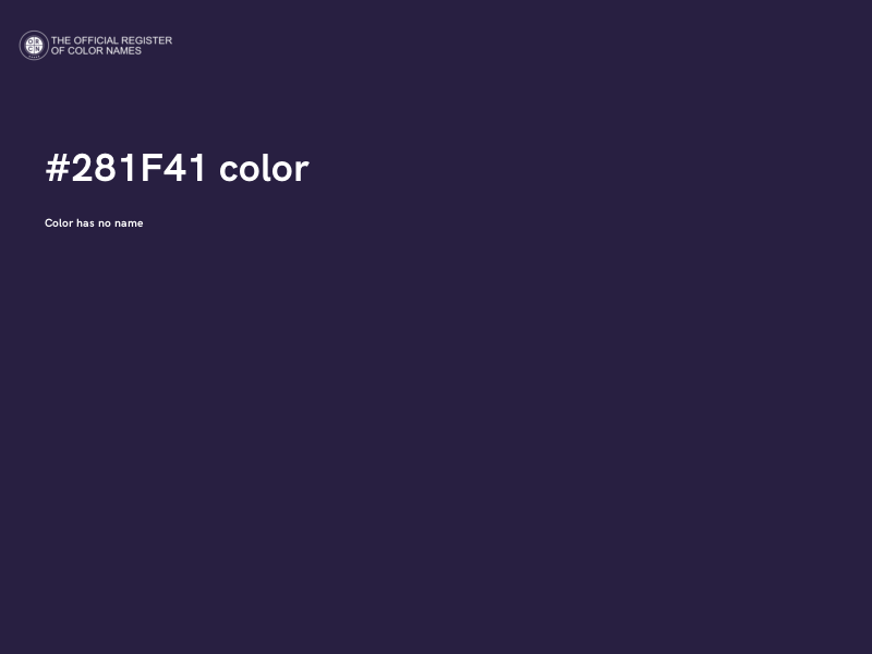 #281F41 color image