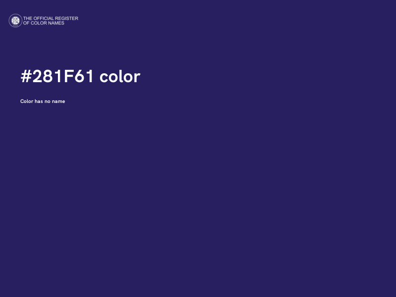 #281F61 color image