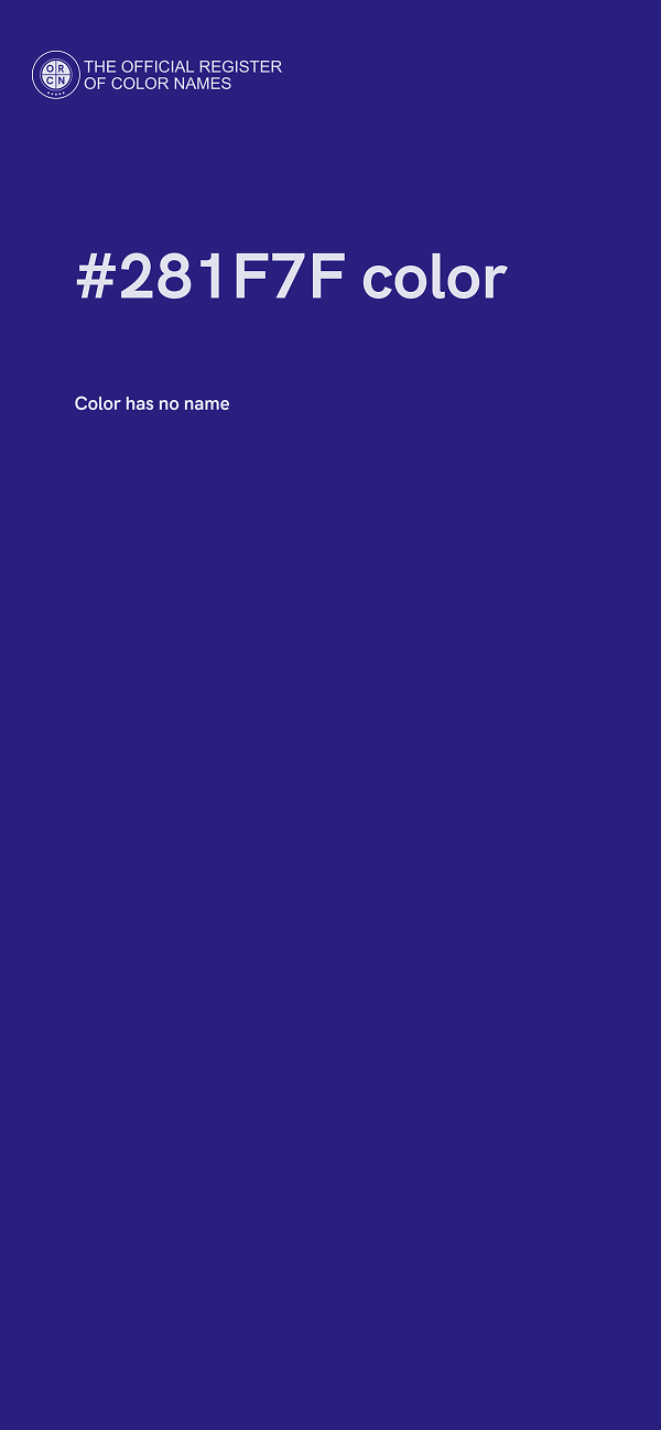 #281F7F color image