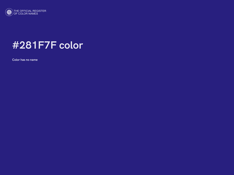 #281F7F color image