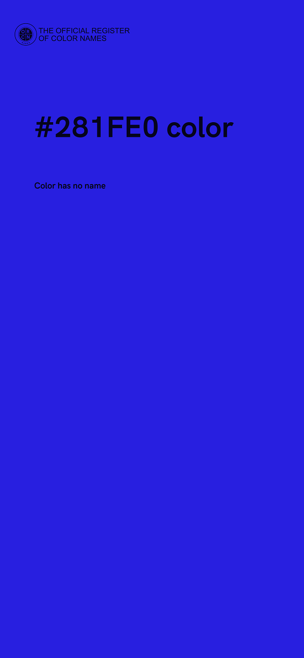 #281FE0 color image