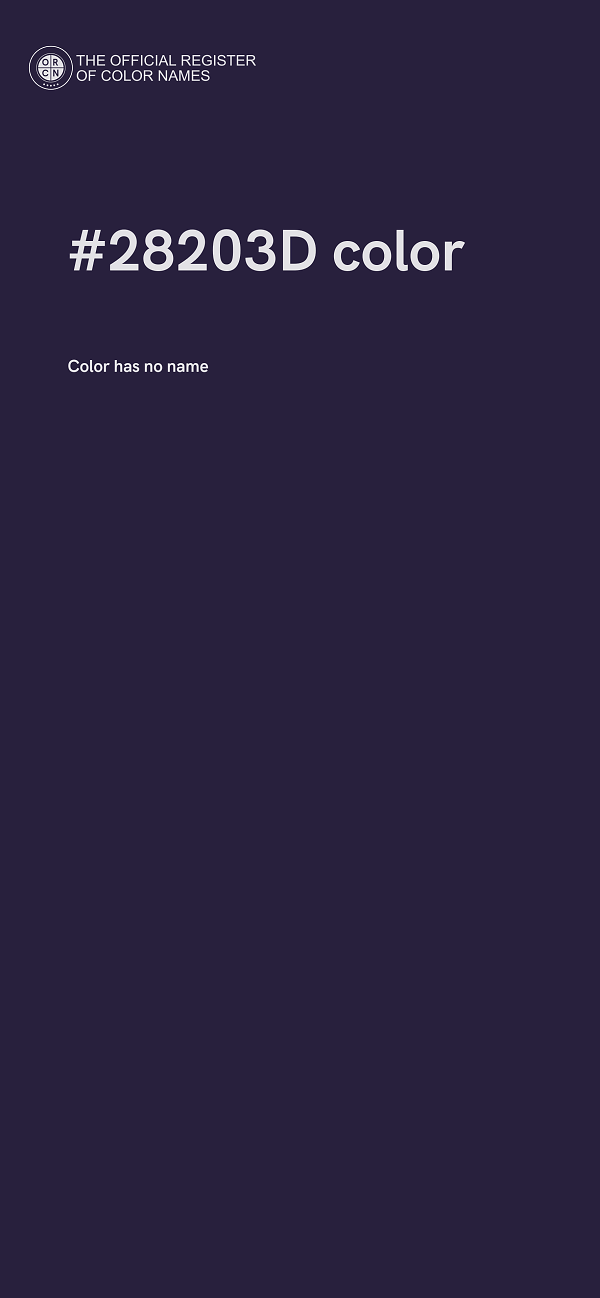#28203D color image