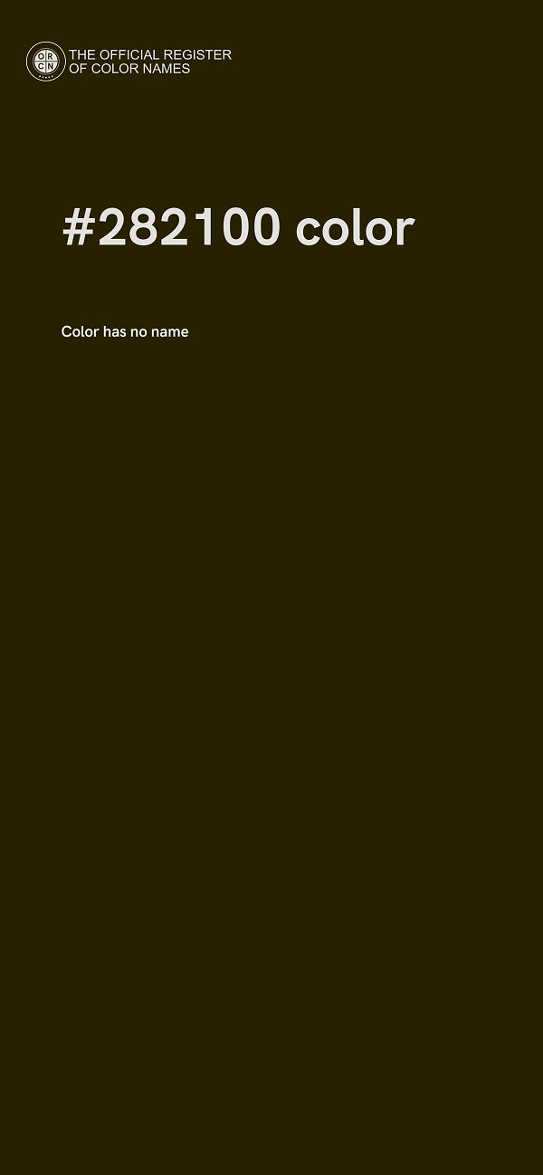 #282100 color image