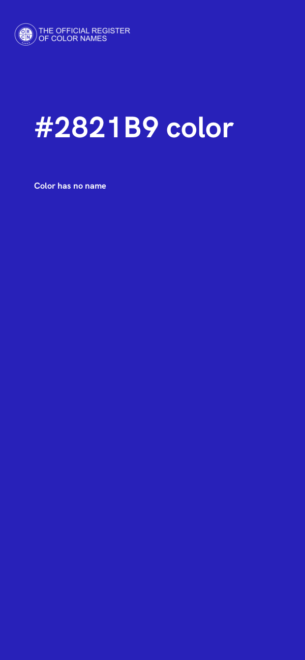 #2821B9 color image
