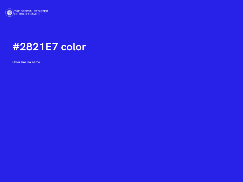 #2821E7 color image