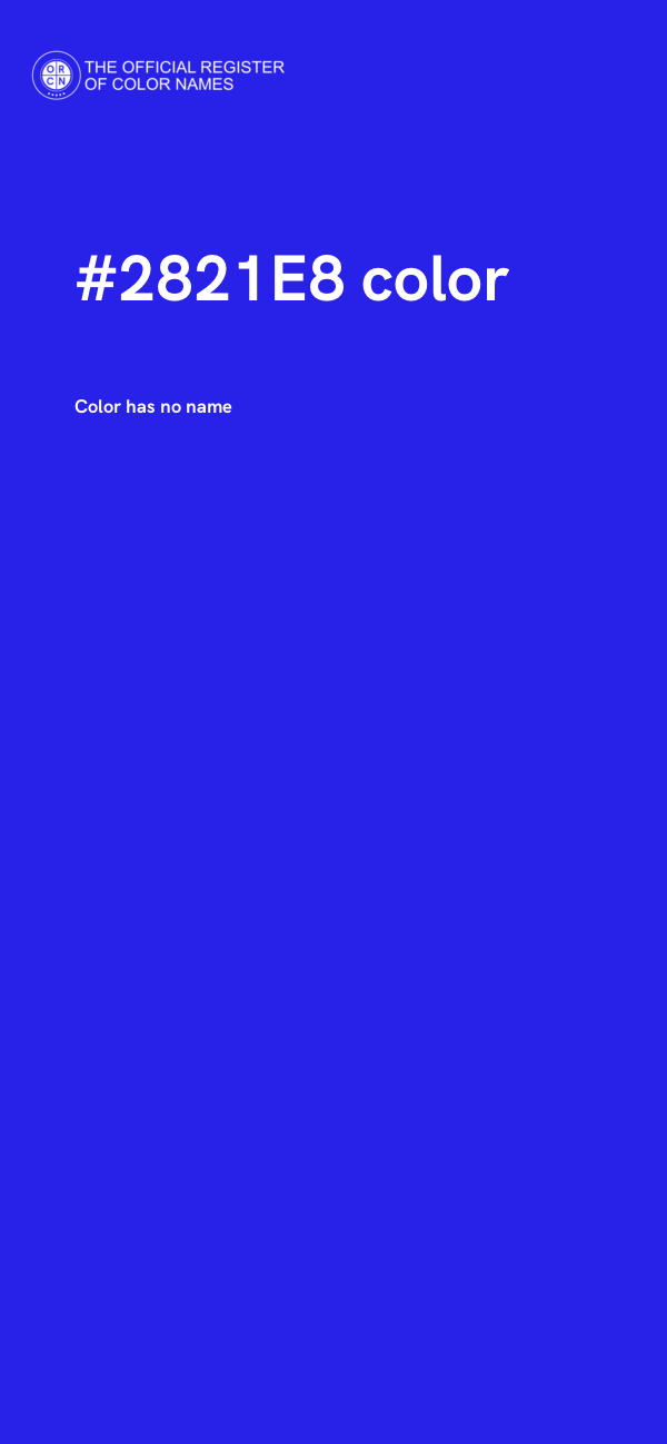 #2821E8 color image