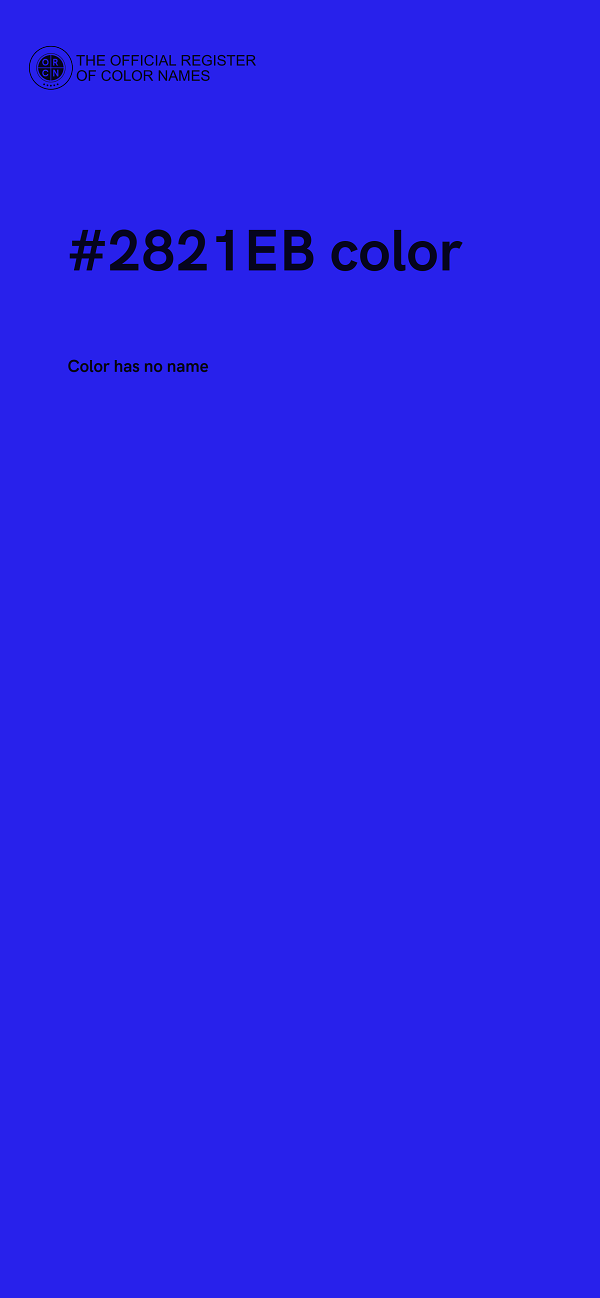 #2821EB color image