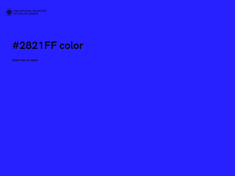 #2821FF color image